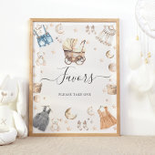 Boho kleding Geslacht onthullen gunsten Poster