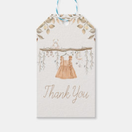Boho Kleding Meisje Baby shower Dank u Cadeaulabel