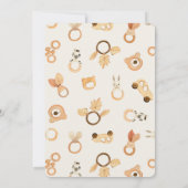 Boho kleedt een neuriachtig, geneutraal Baby showe Kaart (Achterkant)