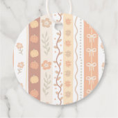 Boho kleine cutie taart Thanksgiving Baby shower Bedankjes Labels (Achterkant)