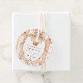 Boho kleine cutie taart Thanksgiving Baby shower Bedankjes Labels (In situ)