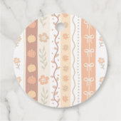 Boho kleine cutie taart Thanksgiving Baby shower Bedankjes Labels (Achterkant)