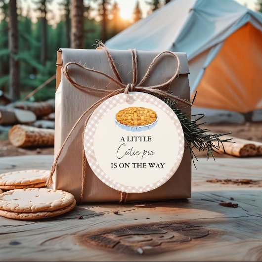 Boho kleine cutie taart Thanksgiving Baby shower Bedankjes Labels