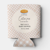 Boho kleine cutie taart Thanksgiving Baby shower Blikjeskoeler (Achterkant)