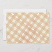 Boho kleine cutie taart Thanksgiving Baby shower Kaart (Achterkant)