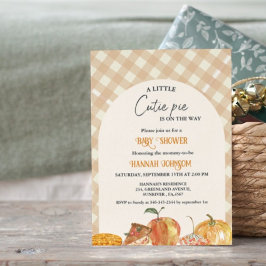 Boho kleine cutie taart Thanksgiving Baby shower Kaart