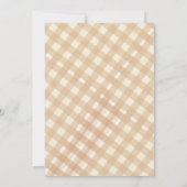 Boho kleine cutie taart Thanksgiving Baby shower Kaart (Achterkant)