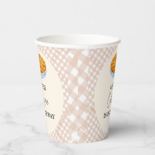 Boho kleine cutie taart Thanksgiving Baby shower Papieren Bekers (Rechts)