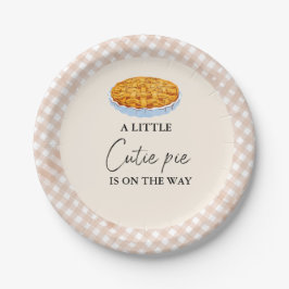 Boho kleine cutie taart Thanksgiving Baby shower Papieren Bordje