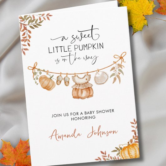 Boho Kleine Pompoen is Op Weg Herfst Baby Shower