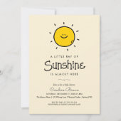 Boho kleine straal van Sunshine Baby shower uitnod Kaart (Voorkant)