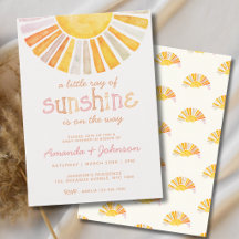 Boho Kleine Straal van Zonneschijn Baby Shower