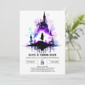 Boho kleine tovenaar magische verjaardag kaart (Staand voorkant)