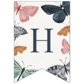 Boho kleine vlinder gelukkig verjaardag vlaggetjes (Tweede vlag)