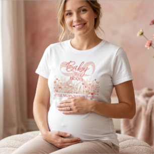 Boho Kleine Wilde Bloem Baby in Bloei Moeder T-shirt