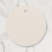 Boho Kleine Wilde Bloem Bruiloft Cadeautag Bedankjes Labels (Achterkant)