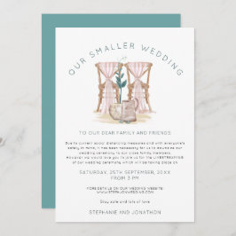 Boho Kleinere Trouwstoelen Inkrimpen Aankondiging