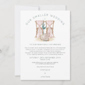 Boho Kleinere Trouwstoelen Inkrimpen Aankondiging (Voorkant)