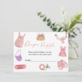 Boho kleren Luierspel voor baby Shower Kaart (Staand voorkant)