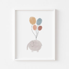 Boho kleur olifant print