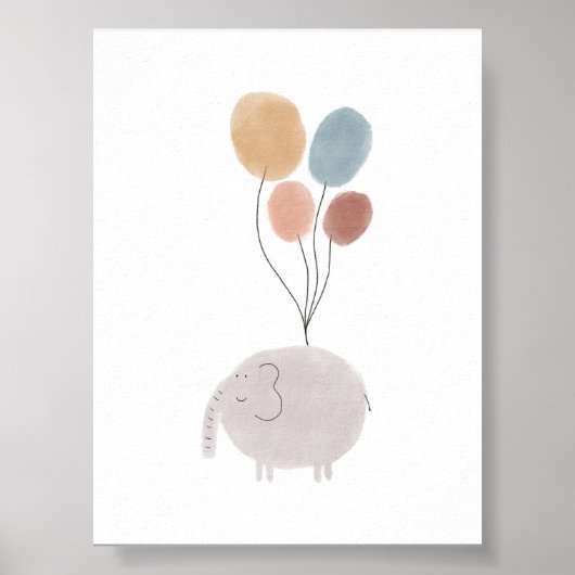 Boho kleur olifant print (Voorkant)