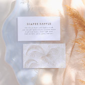 Boho kleur palm laat minimalistisch Baby shower Informatiekaartje
