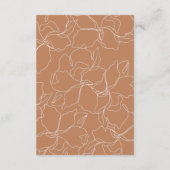 Boho Kleuren Brunch & Bubbels Bruidsborrel Bedankkaart (Achterkant)