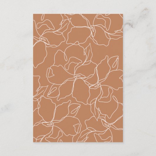 Boho Kleuren Brunch & Bubbels Bruidsfeestje Bedankkaart (Achterkant)