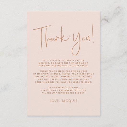 Boho Kleuren Brunch & Bubbels Bruidsuitnodiging Bedankkaart (Voorkant)