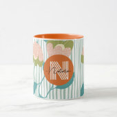 Boho kleuren Gepersonaliseerd cadeau voor verjaard Mok (Midden)