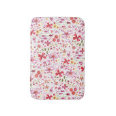 Boho Kleurrijk Waterverf Bloem Badmat (Voorkant Verticaal)
