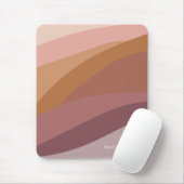 Boho Kleurrijke Abstracte Retro Naam Muismat (Met muis)