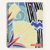 Boho Kleurrijke Bloemen Abstracte Kunst van E.A. S Notitieboek (Voorkant)