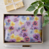 Boho Kleurrijke Bloemen Paarse Viooltje Lavendel A Tissuepapier (Geschenk)