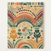 Boho kleurrijke regenboog aangepaste naam planner (Achterkant)