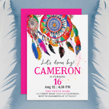 Boho Kleurrijke Roze Droom Catch Verjaardag Waterv