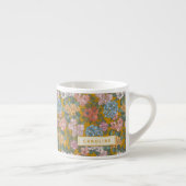 Boho Kleurrijke  Tuin Bloemen Geel Naam Espresso Kop (Rechts)