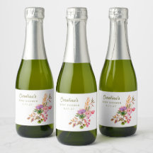 Boho Kleurrijke Waterverf Bloemen Baby shower Cust