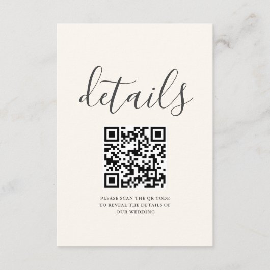 Boho Kleurrijke Wildflower Bloemen Bruiloft Detail Informatiekaartje (Voorkant)