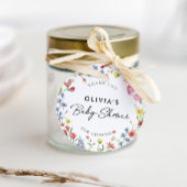 Boho Kleurrijke Wildflower Sprookje Baby shower Bedankjes Labels
