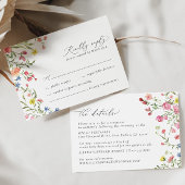 Boho Kleurrijke Wildflower Sprookje Elegante bruil RSVP Kaartje