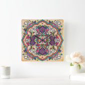 Boho Klok met Folk Art Motief (Huis)