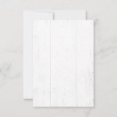 Boho Koe schedel bloemenblush roze Waterverf Roos RSVP Kaartje (Achterkant)