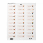 Boho koffie thema bruiloftsfeest adres etiket (Full Sheet)