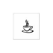Boho koffiekop rubberen stempel Cafe (Afrduk)