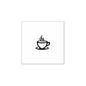 Boho koffiekop rubberen stempel cafe (Afrduk)