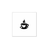 Boho koffiekop rubberen stempel Cafe (Afrduk)