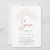 Boho komt met het Baby shower van de zon Kaart (Voorkant)