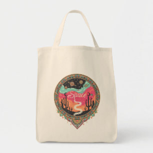 Boho Kosmische Woestijn Retro Tote Bag