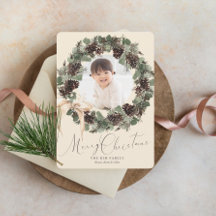 Boho Krans met Bow Foto Kerstmis